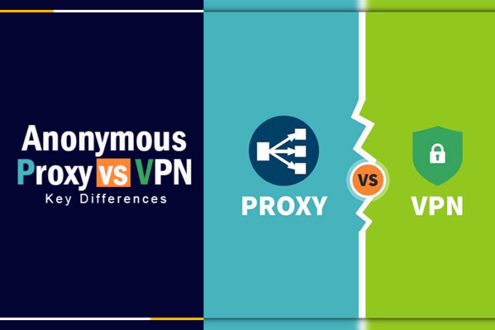 anonymous proxy vs vpn