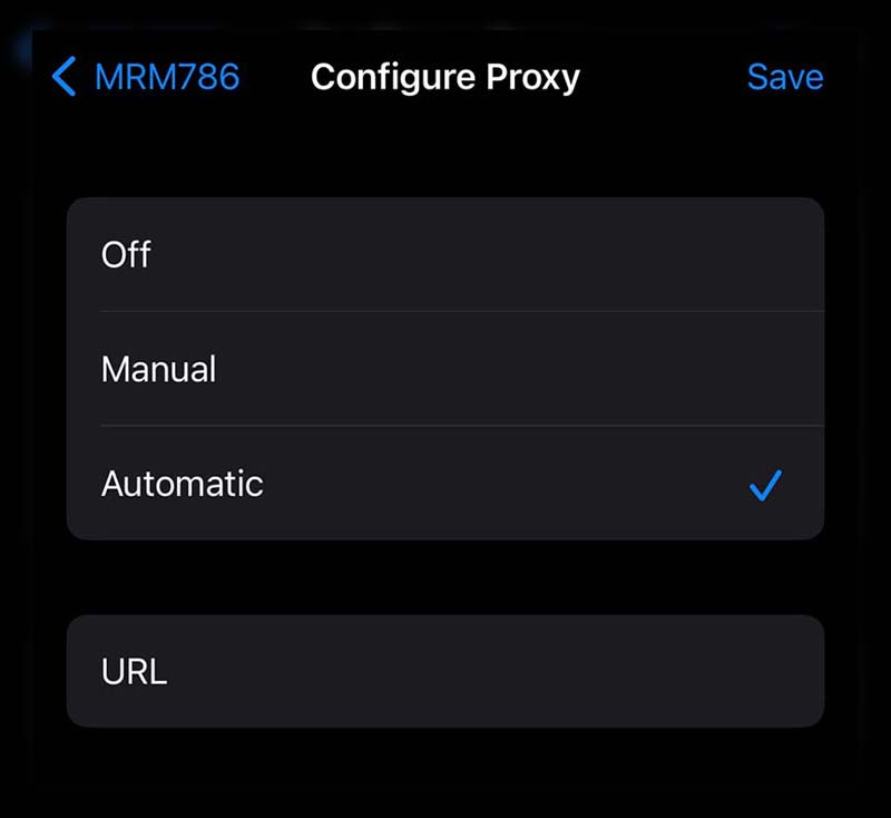 how to disable proxy on iphone