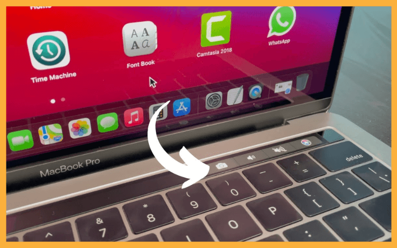 Take a screenshot using the Touch Bar