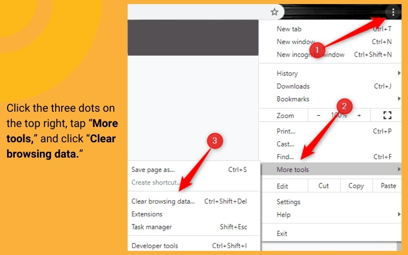 Clear Browser Cookies and Cache