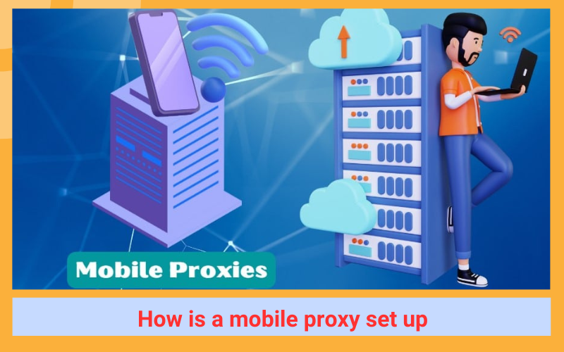 How is a mobile proxy set up