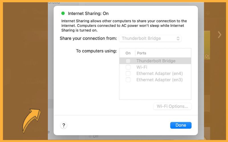Internet Sharing Information